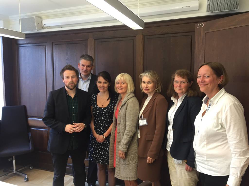 Representanter for YS, Delta, Norsk Industri, Unio og Spekter møtte kunnskapsminister Torbjørn Røe Isaksen.