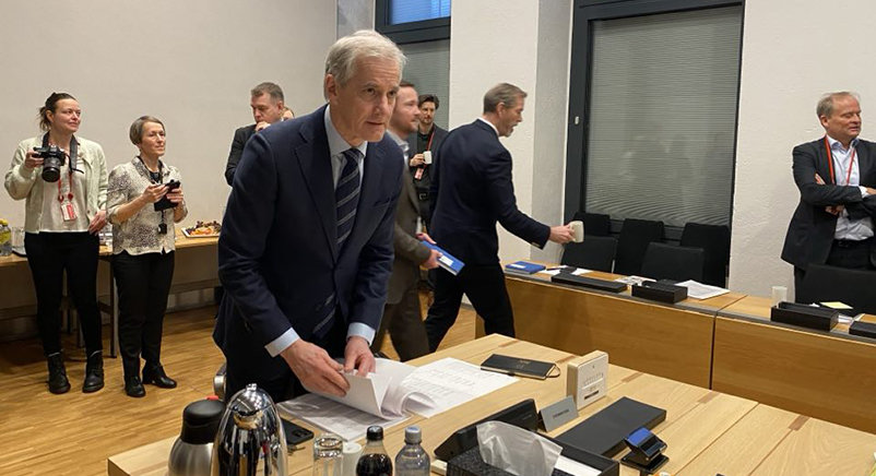 Mandag møtte statsminister Jonas Gahr Støre partene i arbeidslivet for å diskutere økonomien foran det kommende lønnsoppgjøret. Foto: Liv Hilde Hansen